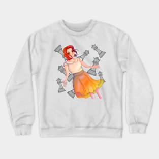 Elizabeth Harmon (Art for the cool TV series "The Queen's Gambit") Crewneck Sweatshirt